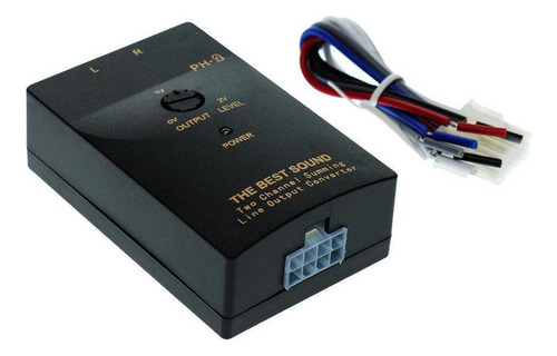 1 Pieza Convertidor De De Nivel Bajo Rca Salidas Con Cable