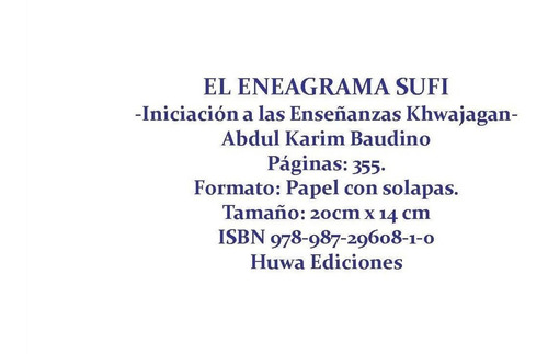 El Eneagrama Sufi De Abdul Karim Baudino