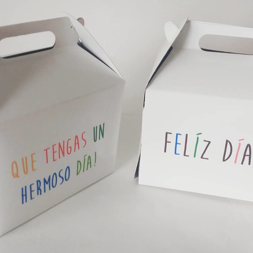 Cajita Feliz Personalizada Caja Packaging - Poneletulogo!