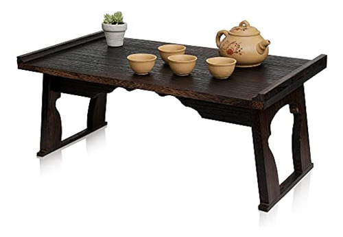 Mesa De Meditación Kiri - Mesa De Piso De Estilo Japonés Par