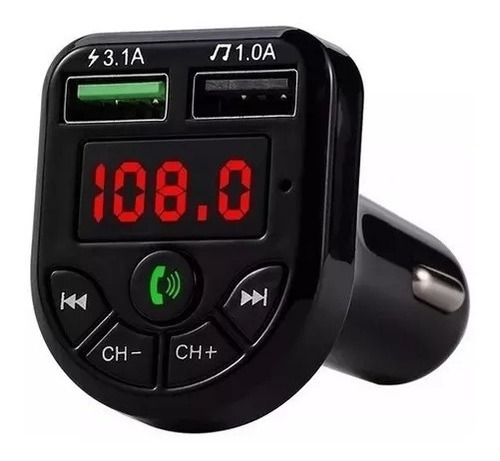 Transmisor Modulador Fm Bluetooth Mp3 Usb Doble Para Carro