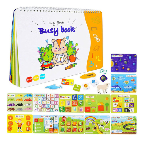 Baby Busy Book Juguetes De Aprendizaje Sensorial Para