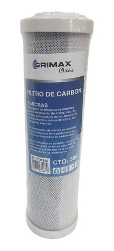  Cartucho De Carbon Para Filtro 380g Ph-cto380 Marca Grimax