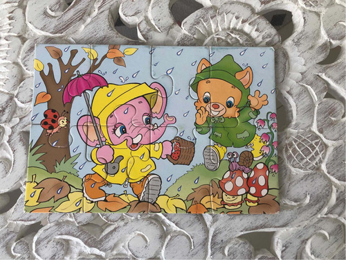 Rompecabezas Puzzle Niños 4-5 Años (all) Lluvia Animales