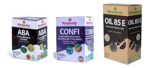 Combo Mamboreta Aba 30ml+confi 30ml+oil 85 Emulsionable 100c