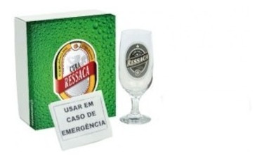 Kit Sobrevivência Cura Ressaca Taça Pai Amigo Secreto