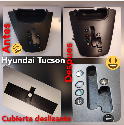 Imagen 3 de 3 de Cubierta Deslizante Palanca De Cambios Automa Hyundai Tucson
