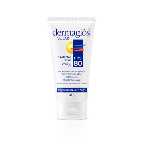 Protector Solar Dermaglós Fps80 En Crema 90g