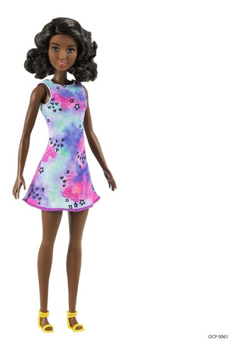 Boneca Barbie Basica Vestido Roxo Tie-dye  Ms