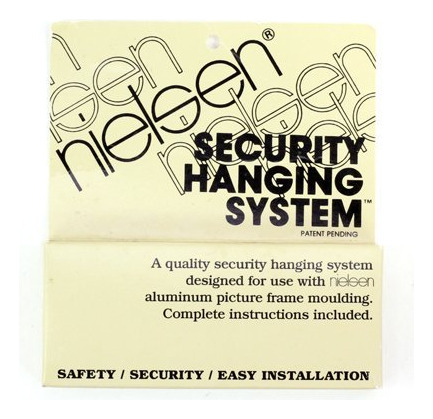 Nielsen Metal Picture Frame Hanging Sistema Seguridad
