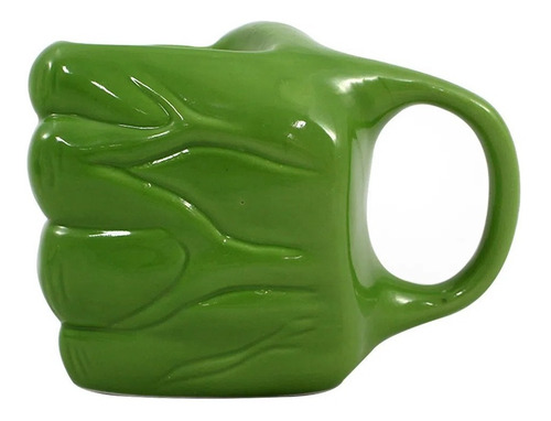 Caneca 3d Geek Marvel Vingadores Bruce Banner Mão Hulk 350ml