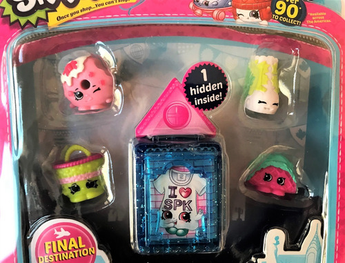 Lote 5 Sets Shopkins World Vacation Americas - Lote A (Usado)