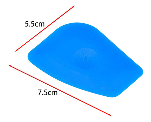 4 Squeegee Vinilo Wraps Tool Calcomanía Profesional Azul