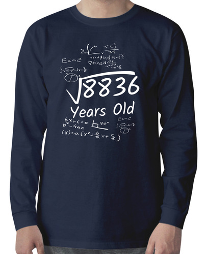 Playera Regalo Cumpleaños 94 Años Raíz Cuadrada De 8836