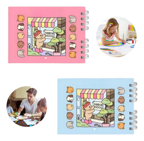 Livro De Colorir Em Capa Dura Mole Com Desenhos Variados E Detalhados- Ideal Para Relaxamento, Combater O Estresse E Estimular A Criatividade! Um Presente Incrível Para Crianças E Adultos Bobbie Goods