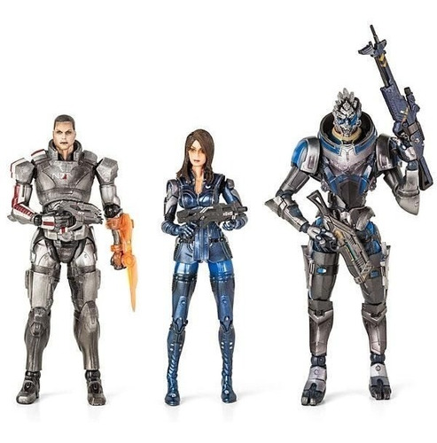 --- Culpatoys 3 Figuras De Mass3 Effect De La Marca Play Art