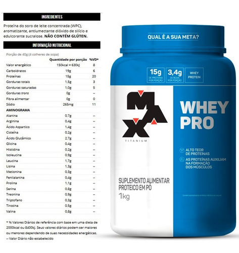 Combo 2x Whey Protein + 2x Bcaa + 2x Creatina - Max Titanium + 2x Shaker