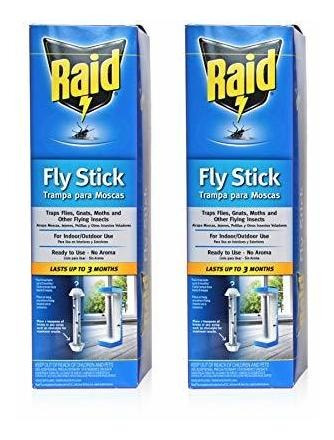 Trampa Adhesiva Raid Jumbo Fly Stick (paquete De 2)