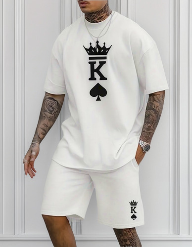 Hombres Playeras Estampado Camiseta Elástico Lycra Algodón