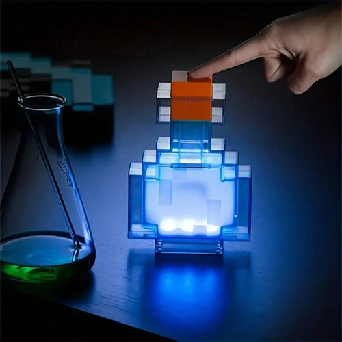 Luz Nocturna De Botella De Poción De 8 Colores