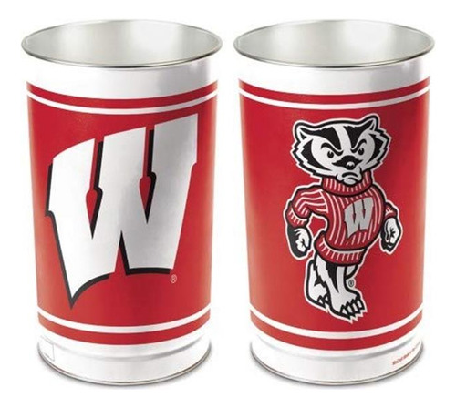 Cesto De Basura Ncaa Wisconsin Badgers.