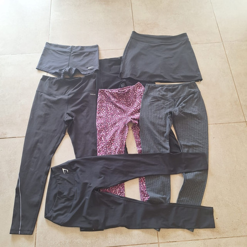 Lote De Calzas De Mujer Importadas( Nike, Reebok, Etc...) Negro (Usado)