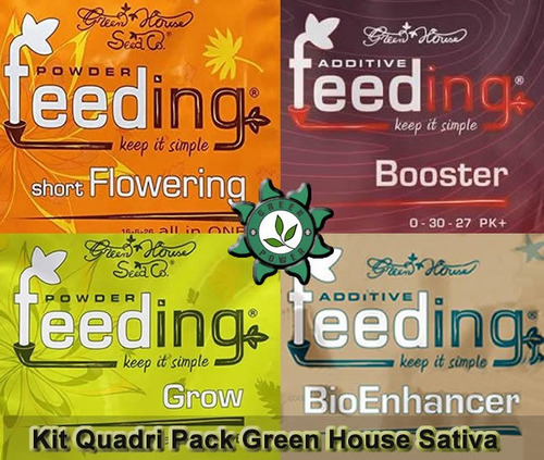 Kit Fert Green House Indica Quadri Pack 10g Adubo Planta