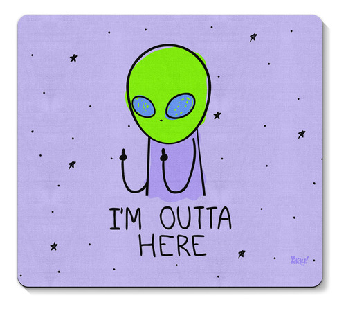 Mouse Pad Drpepper Et Alien I'm Outta Here