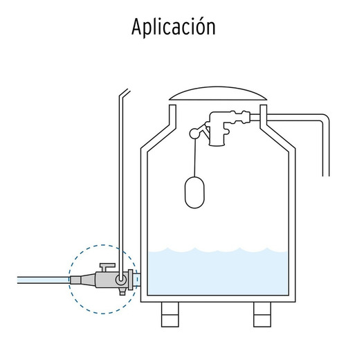 Multiconector Válvula Esfera Y Tuerca Unión Para Tinaco