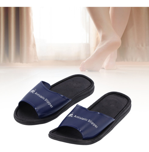 Pantuflas Antiestáticas De Pvc, Sandalias De Trabajo A Prueb