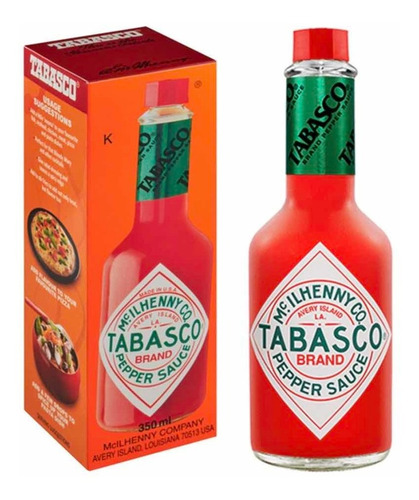 Salsa Picante Tabasco Roja Original X 60 Ml