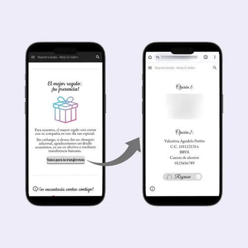 Invitación Digital Interactiva De Boda - Formato Web