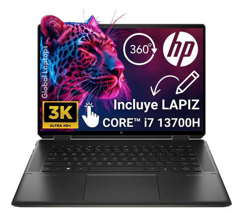 HP Spectre x360 Gamer Core i7 13700H 14 Núcleos 16Gb Ram 512gb SSD Pantalla 16 3K Touch 2en1 Incluye Lapiz Laptop 16-f2013dx