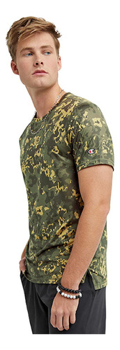 Champion Playera Hombre Aop Mvp Tee Champion Verde Olivo