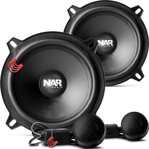 Imagem 1 de 8 de Kit 2 Vias Nar Audio 525 Cs1 ( 5 Polegadas - 100w Rms )