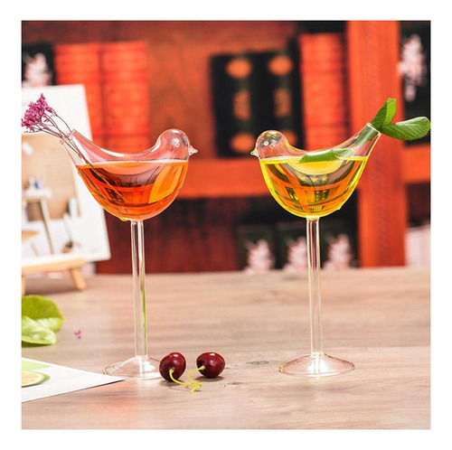* Vasos Para Bebidas De Cóctel Con Forma De Pájaro Para