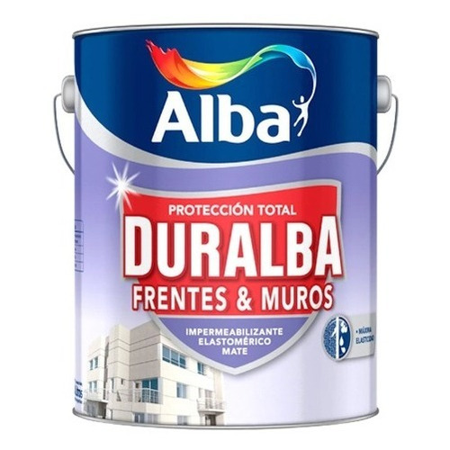 Latex Exterior Duralba Frentes Muros Impermeabilizante 10 Lt