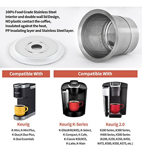 Filtros De Cápsulas De Café Reutilizables Para Cafeteras Ind