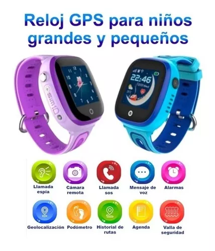 Reloj Gps Para Niños Smart Watch Inteligente, Llamadas, Mgs