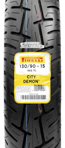Cubierta Moto Pirelli City Demon 130/90-15 S Trasera Tl