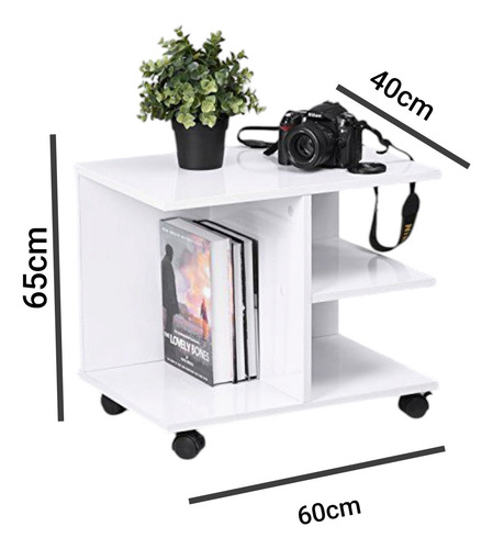 Carrito Mesa Auxiliar Blanco
