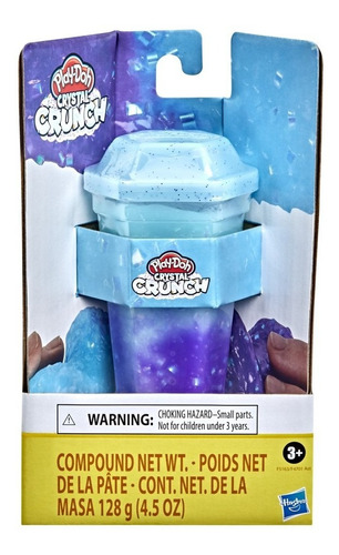 Masa Play Doh Crystal Crunch Azul Morado Color Multicolor