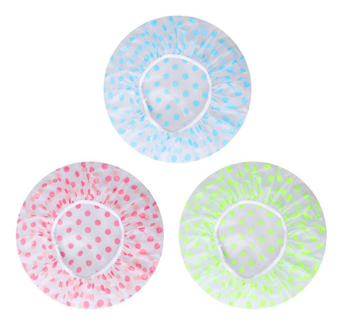 Gorros De Ducha, 3 Piezas Gorros De Baño Impermeables Gorros