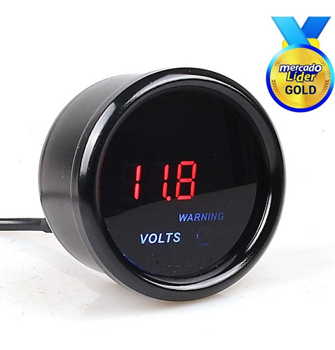 Medidor De Voltaje Tacometro Digital Voltimetro Para Auto 12