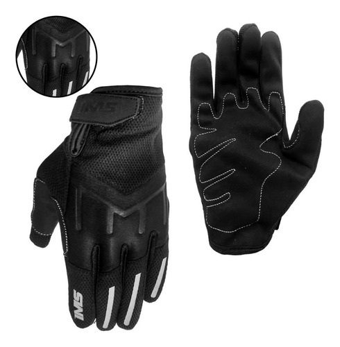 Luva Motoqueiro Ims Motociclista Moto Motocross Motoboy Par Cor Preto Tamanho GG