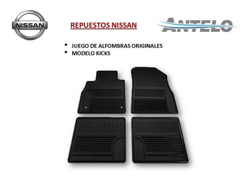 Juego De Alfombras Original Nissan Kicks Precio Increible