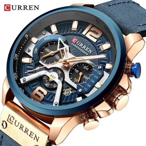 Relógio Curren Masculino 8329 Luxo Esportivo
