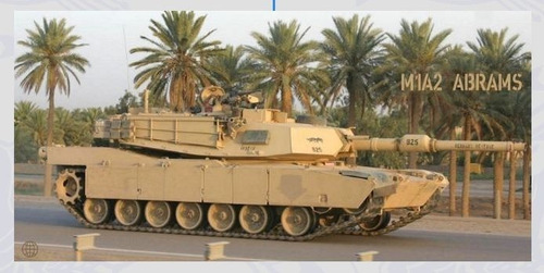 Plaqueta De Identificação Tanque M1 Abrams Eua Militaria