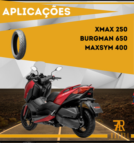 Pneu Moto Dafra Maxsym 400 150/70-14 Sem Câmara Michelin