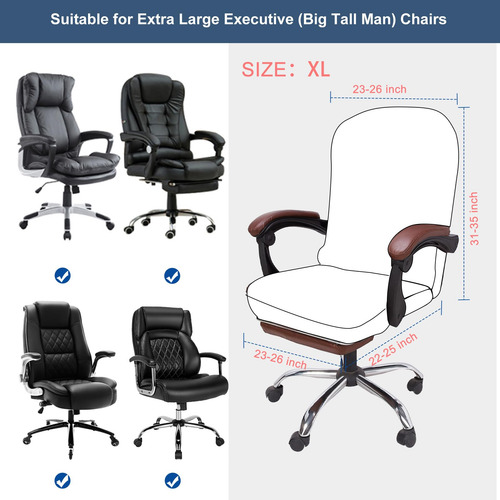 Funda Elástica Para Silla De Oficina Con Fundas Para Brazos